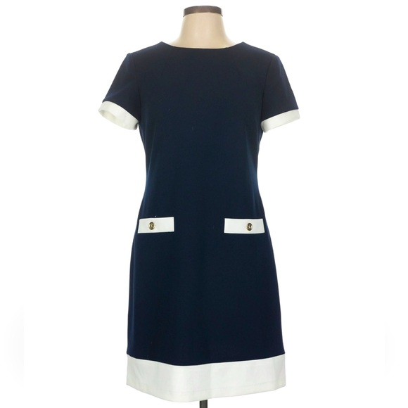 Tommy Hilfiger Dresses & Skirts - Tommy Hilfiger Women's Classic Scuba Crepe Two Pocket Dress Size 10